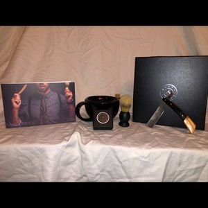 Vintage Gentlemen straight razor + accessories